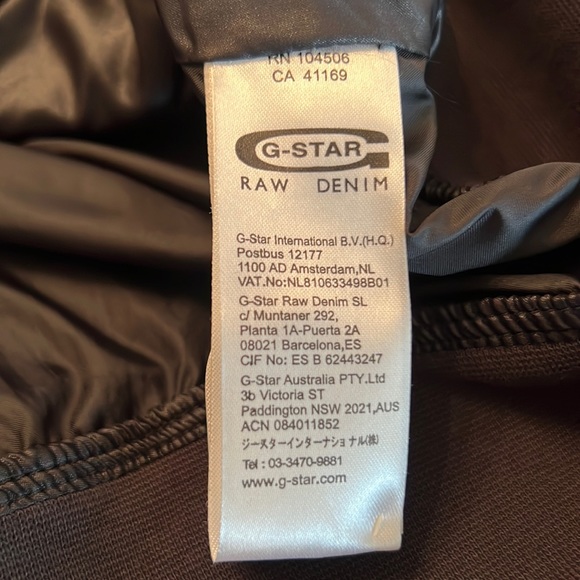 NWOT G-STAR RAW 100% POLYAMIDE HOODED VEST - Picture 13 of 13